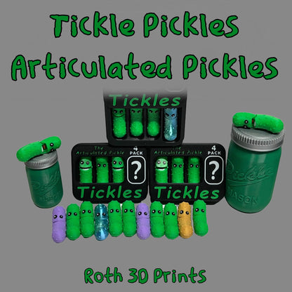 Tickle Pickles - Articulated Pickle Fidgets/Keychains
